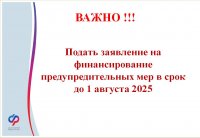 Новый порядок финансового обеспечение предупредительных мер